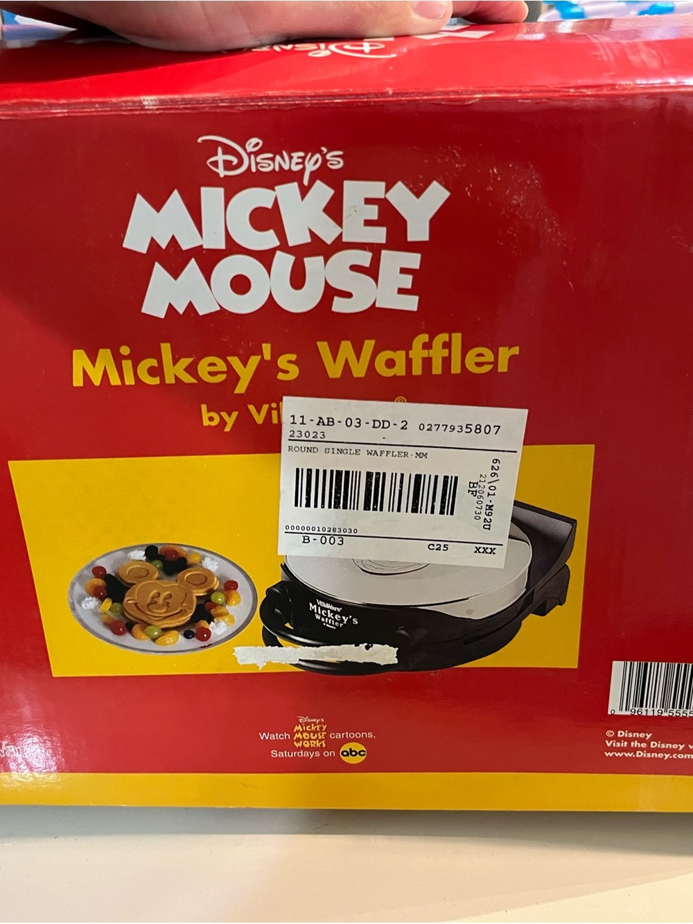 Disney Mickey's Waffler — RWaffle Maker by Villaware